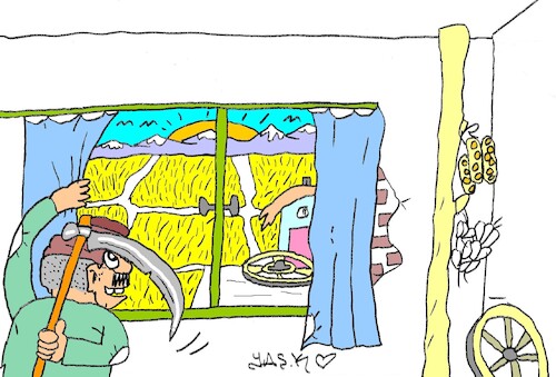 Cartoon: wink (medium) by yasar kemal turan tagged wink