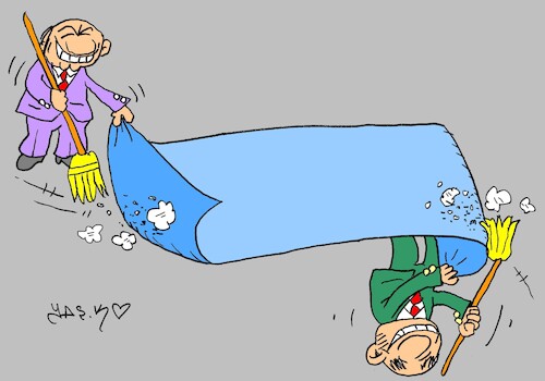 Cartoon: world and scammers (medium) by yasar kemal turan tagged world,and,scammers