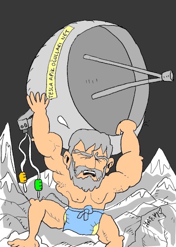 Cartoon: zor (medium) by yasar kemal turan tagged zor