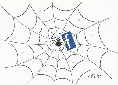 Cartoon: zuckerbook (medium) by yasar kemal turan tagged zuckerbook