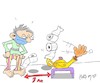 Cartoon: 1 metre (small) by yasar kemal turan tagged metre