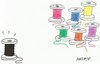 Cartoon: abstract (small) by yasar kemal turan tagged alone,single,racism,fascism