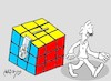 Cartoon: achieve the difficult one (small) by yasar kemal turan tagged achieve,the,difficult,one