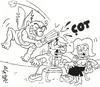 Cartoon: action eros (small) by yasar kemal turan tagged action,eros