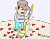 Cartoon: after (small) by yasar kemal turan tagged after,love,valentine,scavenger,heart
