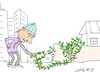 Cartoon: again (small) by yasar kemal turan tagged again