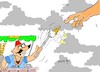 Cartoon: angry god (small) by yasar kemal turan tagged angry,god