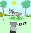 Cartoon: animal rights (small) by yasar kemal turan tagged barcode reader love nature zebra animals animal rights