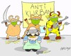 Cartoon: anti-victim (small) by yasar kemal turan tagged anti,victim