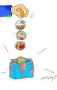 Cartoon: apocalypse coins (small) by yasar kemal turan tagged apocalypse,coins