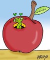 Cartoon: Apple has established (small) by yasar kemal turan tagged apple has established
