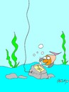 Cartoon: banquet (small) by yasar kemal turan tagged banquet,fish