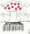 Cartoon: barkot (small) by yasar kemal turan tagged bar code