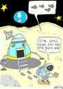 Cartoon: detail!!! (small) by yasar kemal turan tagged big,step,moon,apollo18,astronaut,space,world,human,aliens,ufo