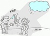 Cartoon: block-azizlik (small) by yasar kemal turan tagged block,expression,dialogue
