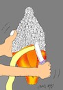 Cartoon: bread fight (small) by yasar kemal turan tagged bread,fight