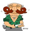 Cartoon: butcher (small) by yasar kemal turan tagged butcher