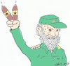 Cartoon: Castro (small) by yasar kemal turan tagged castro