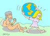 Cartoon: circuit (small) by yasar kemal turan tagged circuit women atlas world