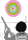 Cartoon: crooked (small) by yasar kemal turan tagged crooked