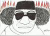 Cartoon: gaddafi (small) by yasar kemal turan tagged cruel