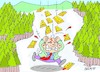 Cartoon: cyanide gold (small) by yasar kemal turan tagged cyanide,gold