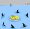 Cartoon: dangerous waters (small) by yasar kemal turan tagged dangerous,waters