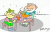 Cartoon: dinner (small) by yasar kemal turan tagged dinner