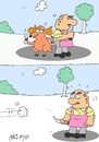 Cartoon: duel (small) by yasar kemal turan tagged duel