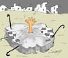 Cartoon: earthquake (small) by yasar kemal turan tagged earthquake
