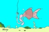 Cartoon: emotion (small) by yasar kemal turan tagged emotion,fish,love