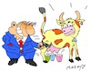 Cartoon: extortion (small) by yasar kemal turan tagged extortion