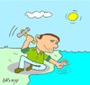 Cartoon: extraordinary (small) by yasar kemal turan tagged extraordinary,nail,sea