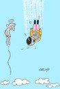 Cartoon: Felix Baumgartner (small) by yasar kemal turan tagged felix,baumgartner