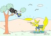 Cartoon: uefa-fenerbahce (small) by yasar kemal turan tagged fenerbahce uefa tff fox crow ball form