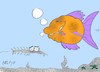 Cartoon: fishbone (small) by yasar kemal turan tagged fishbone