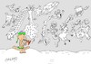 Cartoon: flying (small) by yasar kemal turan tagged flying