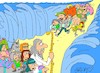 Cartoon: great encounter (small) by yasar kemal turan tagged great,encounter