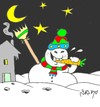 Cartoon: hungry (small) by yasar kemal turan tagged hungry snowman carrots