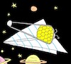 Cartoon: James Webb Uzay Teleskobu (small) by yasar kemal turan tagged james,webb,uzay,teleskobu