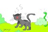 Cartoon: kedi (small) by yasar kemal turan tagged kedi