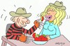 Cartoon: krueger love (small) by yasar kemal turan tagged krueger,love