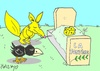 Cartoon: La Fontaine (small) by yasar kemal turan tagged la,fontaine,fox,crow,cheese,literature,love