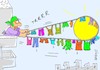 Cartoon: large laundry day (small) by yasar kemal turan tagged large,laundry,day