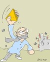 Cartoon: large stone anger (small) by yasar kemal turan tagged large,stone,anger