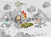 Cartoon: last lullaby (small) by yasar kemal turan tagged last,lullaby