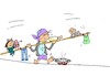 Cartoon: life getting tough (small) by yasar kemal turan tagged life,getting,tough