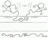 Cartoon: line (small) by yasar kemal turan tagged line