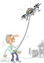 Cartoon: look at a bird (small) by yasar kemal turan tagged look,at,bird