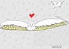 Cartoon: love (small) by yasar kemal turan tagged love